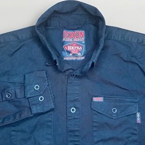 Dixxon Flannel Co Shirt Mens Large Tall Black DXN FR Flame Resistant Work Weld